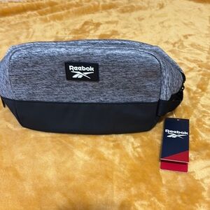 Reebok Gray and Black Bag with Sporty Design